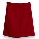 Mario Serrani  Women’s Red Pencil Skirt Size 2 True Red, Stretchy Photo 1