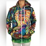 Electro Threadz Meditating Rafiki Unisex Hoodie, Sz L Size L Photo 2