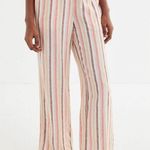 Urban Outfitters Chance Striped Linen Pull-On Wide-Leg Pant Size XS Photo 0