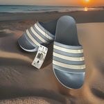 Adidas Adilette Aqua Women’s Size 8 Glow Light Blue IE8919 Slide Sandals. New Photo 0