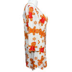 Lily by Firmiana Gingerbread Print Holiday Tunic Dress XL White Photo 3