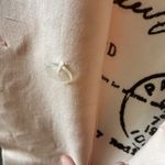 Classic ANYA 100% Silk Pink‎ Embroidered Folded Collar Blazer 8 Pink Photo 7