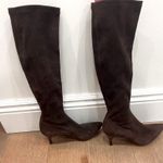 Brown Faux suede leather sock boots size 8 1/2 Photo 7