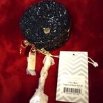 Deux Lux New with Tags!  Black Sparkly Double Coin Purse & Keychain. Photo 2
