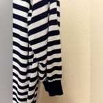 Cathy Daniels  Navy & White Nautical Stripe Floral Sequin 1/2 Sleeve Sweater 2X Photo 6