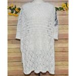 Anthropologie  Knitted & Knotted Embroidered Crochet Launa Poncho Sweater Size S Photo 8