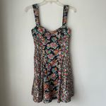 For Love & Lemons  Brookes Black Floral Mini Dress XS Photo 4