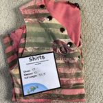 Boho Chic Sleeveless Graphic Military Print Tank Top Size M Pink Size M Photo 3