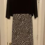 Dana Kay 2 Piece Cardigan & Dress Cheetah Brown Size 16. 2089 Black Photo 7
