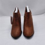 Daisy Fuentes Cosma Womens Ankle Boots Size 8.5W Brown Vegan Chunky Heel Casual Photo 4