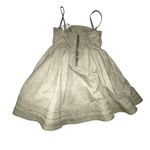 Womens NWT Miou Muse Washed Olive Flare Dress Size Small Green Photo 3