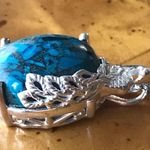 Natural Shadowkite Sterling Silver Stainless Steel Pendant Necklace Photo 3