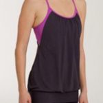 Lululemon No Limits Tank Yoga Top Womens 6 Pink Black Athleisure Athletic Casual Photo 1