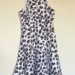 Cushnie et Ochs snow leopard print stretch-neoprene fit and flare dress size 8 M Photo 1