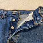 Levi's Premium- Wedgie Jeans High Rise Dark Wash Button Fly Tapered Leg- Size 27 Photo 9