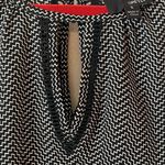 Greylin  Black and White Patterned Sleeveless Blouse Photo 2