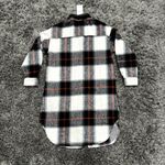 PRETTYGARDEN Plaid Longline Shacket in Gray/Red, Size S Photo 2