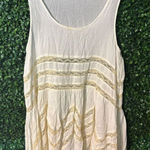 Free People Intimately  Ivory and Cream Trapeze Slip Dress Womens XS Photo 0