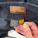 Bebop VTG Y2K Womens M Black Corduroy Capri Cropped Pants Shorts Wide Leg Photo 2