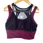 Lululemon  Double Tap Bra II Burgundy Red Black Mesh Athletic Sports Bra Size 6 Photo 0