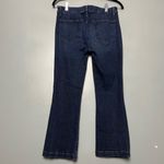 frame denim Frame Le Crop Mini Kick Flare Lace Up Dark Denim Jeans Womens Size  28 Photo 1