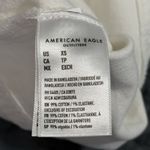 American Eagle AE size XS white button up denim mini length dress overall pockets adjustable Photo 8