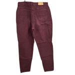 Riders By Lee VTG Vintage Womens Burgundy Jeans Size 18 Long High Rise Denim Photo 2