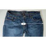 American Eagle Bootcut Wide Leg Pocket Embroidered Details Blue Jean sz 12 Photo 3