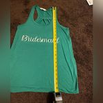 Bella Canvas green bridesmaid tank top S Photo 5