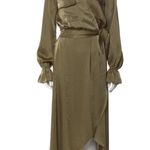 Ramy Brook Laney Satin Midi Dress Soft Green 8 Photo 1