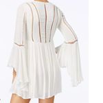 Free People  Romeo Bell-Sleeve Mini Dress in white size M. Photo 1