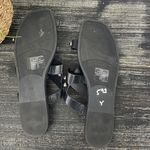 Marc Fisher Black & Silver Strappy Flat Sandal Shoes 9.5 Photo 5