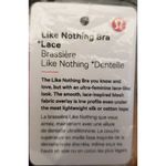 Lululemon  Black Beige Like Nothing Lace Bra 32D Photo 3