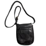 Ellington Rucksack Co Black Leather Crossbody Travel Organizer Small Sling Bag Photo 1