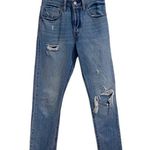 Levi's  501 S Button Fly High Waist Skinny Distressed Jeans Sz 26 Photo 1