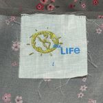 Blue Life  Kaitlyn Top Magenta Mini Floral Sleeveless Grey Pink Size L Large Photo 3