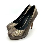 House of Harlow 1960 Nora Snakeskin Pumps Women's 10 US Photo 0