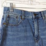 American Eagle  Blue Denim Mom Cuffed Shorts Size 0 Photo 2
