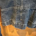 Calvin Klein Peplum Denim Jacket Fitted Size Small Jean Jacket 90’s Y2K vintage Blue Photo 4