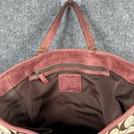 Coach Y2K  SIGNATURE SPECIAL EDITION 04 BURGUNDY SUEDE LEATHER 7066 SATCHEL PURSE Photo 9