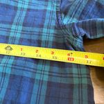 Scotch & Soda Maison  Green Plaid Grid Shirt Dress Leather Stars Patch Button S Photo 7