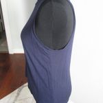 Halogen  Crewneck High-Low Tank - Size Lg - Navy Photo 2
