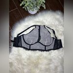 Victoria's Secret Victoria’s Secret black lace unlined plunged high neckline bralette sz 32D Photo 1