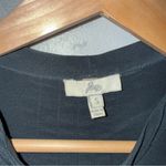 Joie  Tie Neck Keyhole Silk Ballon Sleeve Blouse Black Pleated Small Photo 2