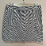 Sandro  Blue & White Striped Seersucker Mini Skirt Women's Size 4 100% Cotton‎ Photo 0