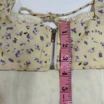 Princess Polly  Yellow Floral Tie Front Corset Top Size 4 US / AU 8 Photo 5
