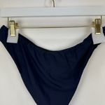 J.Crew Curved Waist Cheeky Bikini Bottom Beach Swim Minimalist Navy Blue L NWT Photo 6