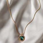 Boutique Emerald Princess Gem Necklace Photo 0