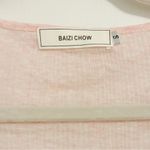 Korean Y2K Cottage Pastel Baby Pink Thin Crop Ribbon Tie Cardigan Size XS Photo 7