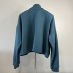 Disney Winnie The Pooh Sweatshirt Pullover Cropped Teal Loose Fit Size Medium Photo 2